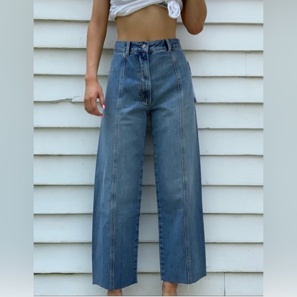 Boyish Denim - Boyish NWOT Colby High Rise Wide Leg Jeans in Steel Magnolia